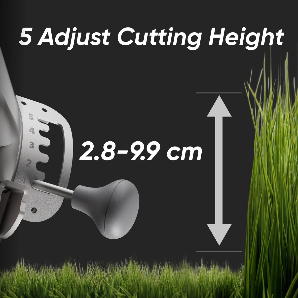 S1 4WD 40° Remote Control Lawn Mower — 85% Slope (Wide Wheel)