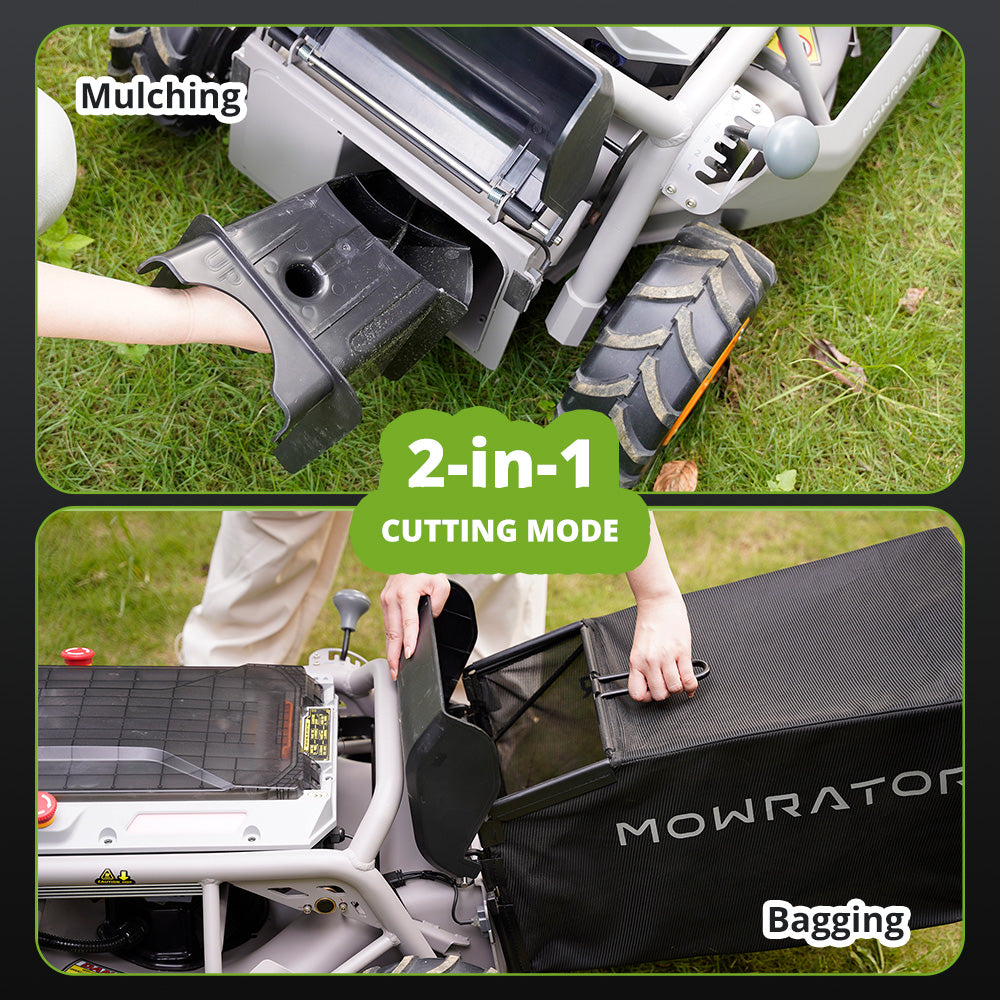 S1 4WD 50° Remote Control Lawn Mower — 119% Slope (Grip Tread)